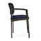 Lesro Lenox Steel Hip Chair Metal Frame, Bronze, RF Blueberry Back, MD Ink Seat LS1161 - alternate 2